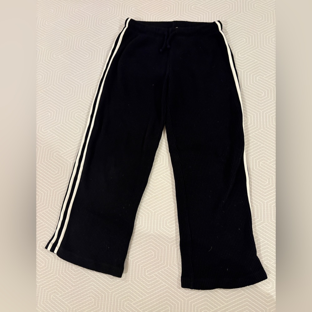 Donni Black Pants with White Stripes